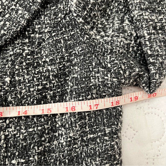 Mac & Jac Wool Blend Black/White Tweed Double-Breasted Jacket Blazer Medium - Picture 6 of 15